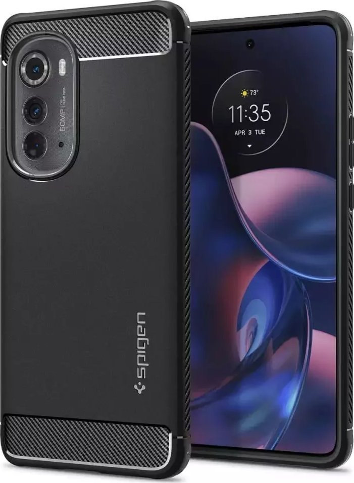 Spigen Etui Spigen Rugged Armor do Motorola Edge 2022 Matte Black