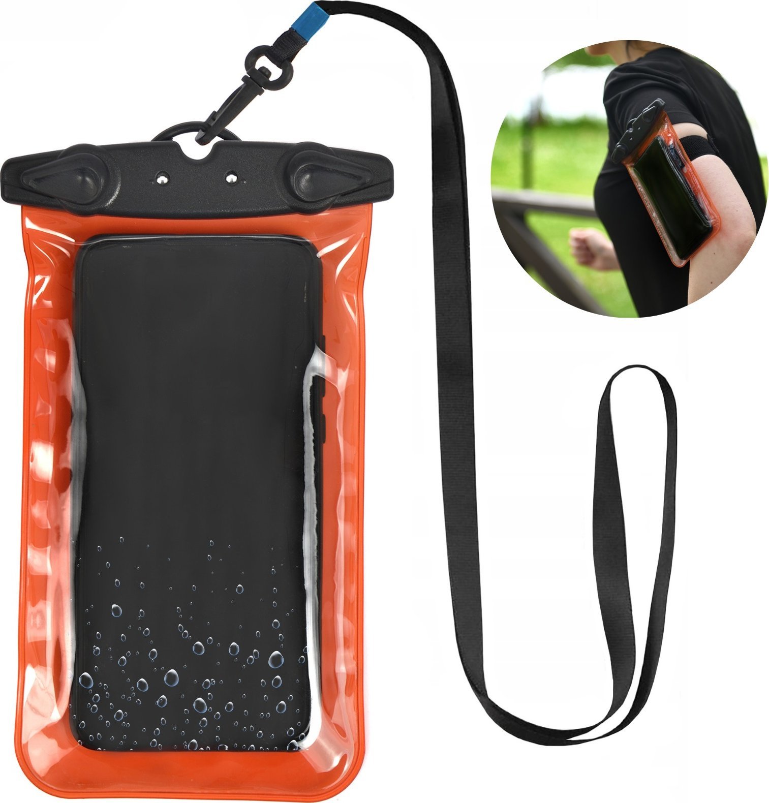 Etui na telefon CESAR IPX8 Majestic Sport pomarańczowe