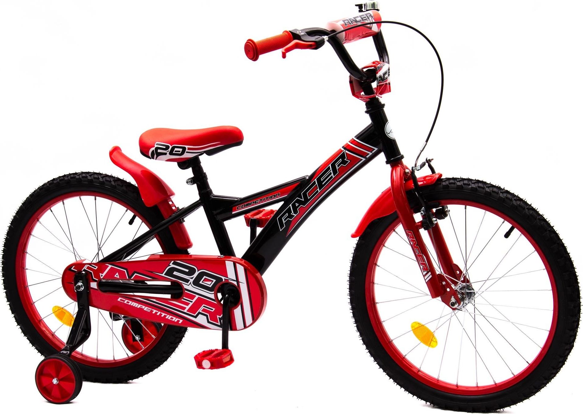 Vivo Rower dziec. RACER 20 czarno-czerwony Uniwersalny