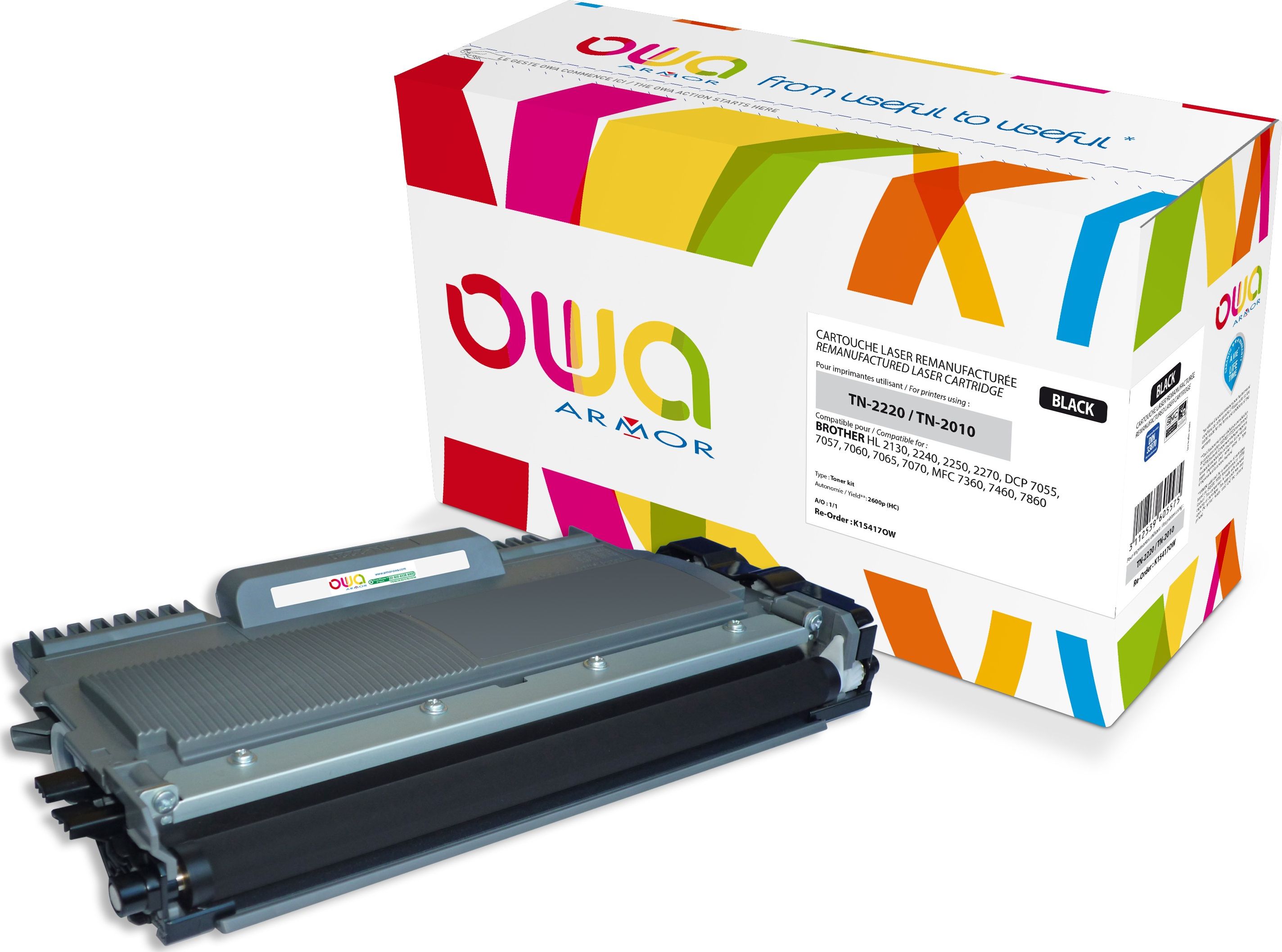 Toner OWA Armor Black Zamiennik TN-2220 (K15417OW)