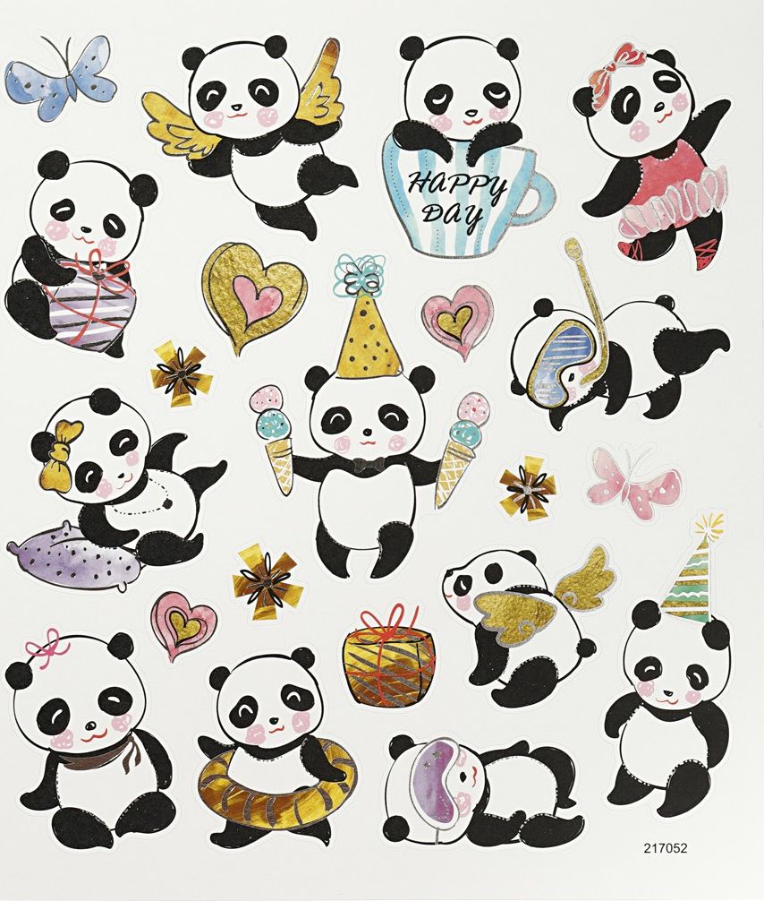 Creativ Company Naklejki Pandy