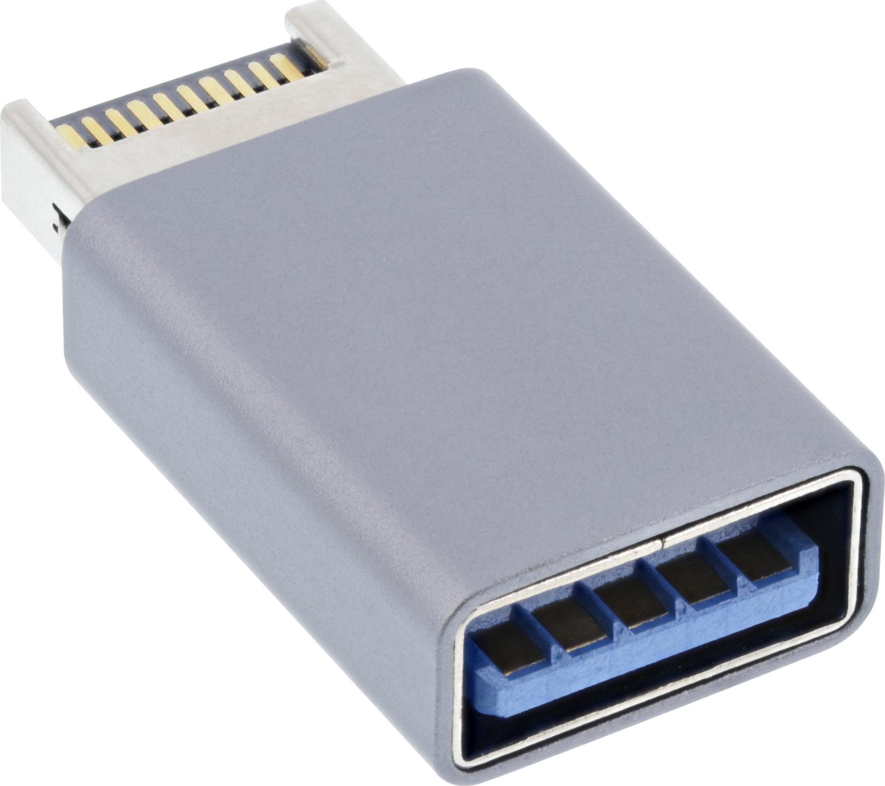 InLine InLine® USB 3.2 adapter, internal USB-E front panel male to USB-A female