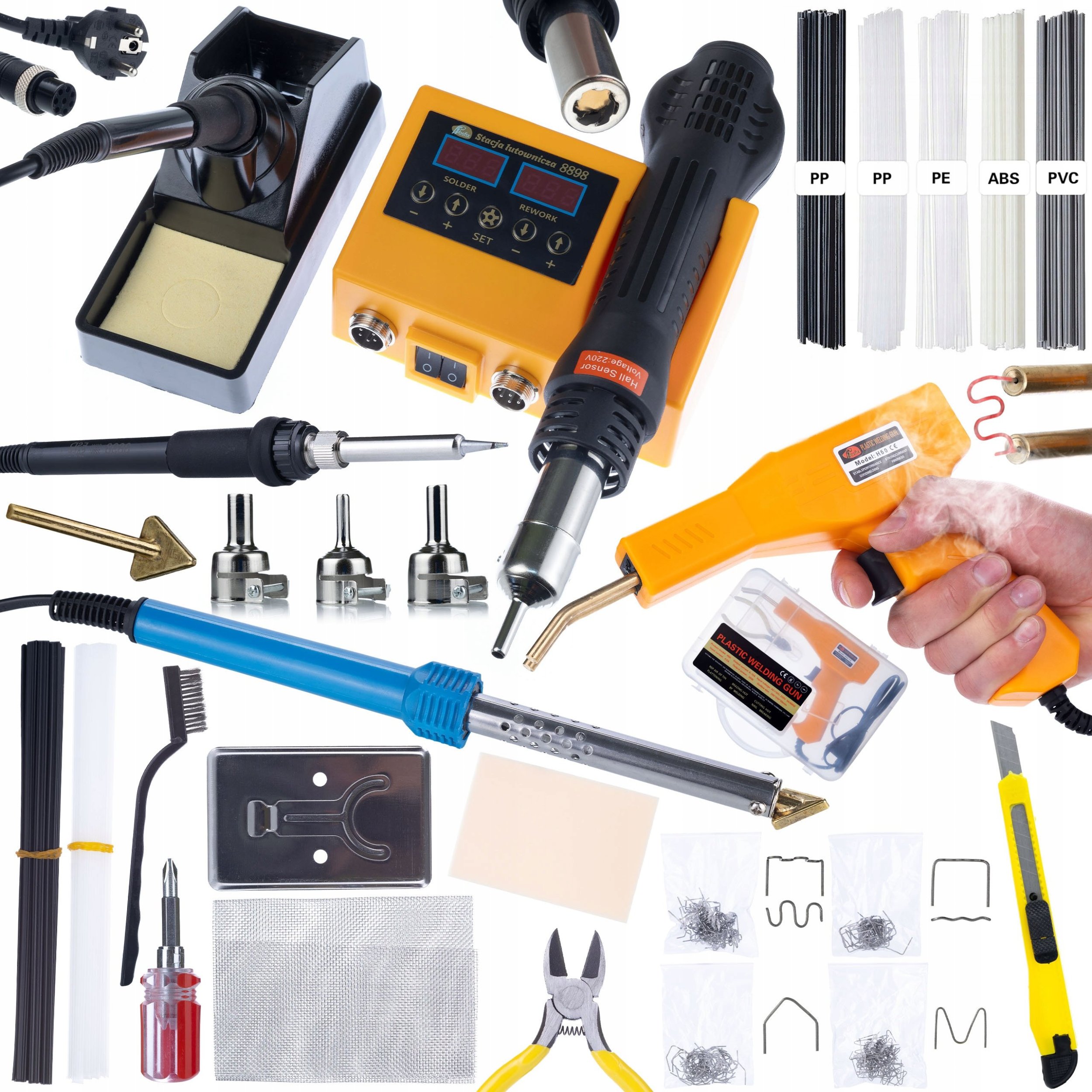 Rosfix ZESTAW LUTOWNICA 2W1 ROSFIX OH 660W BLUE LARK AKCESORIA 5 SPOIW ZSZYWACZ