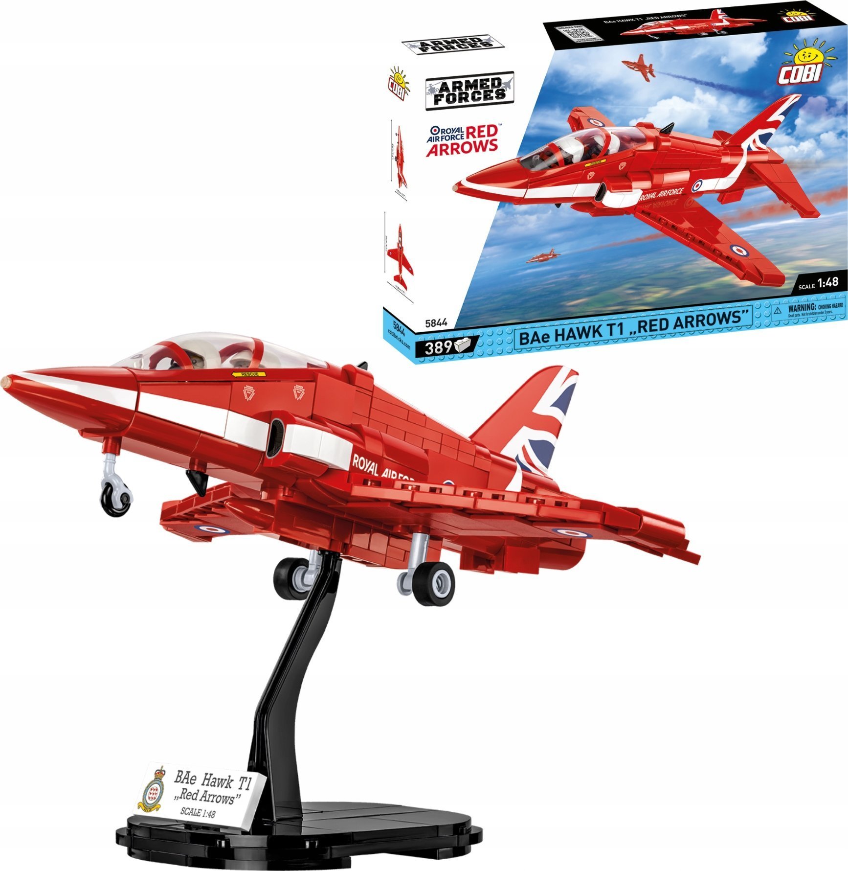 Cobi Klocki Armed Forces BAe Hawk T1 Red Arrows 389 klocków