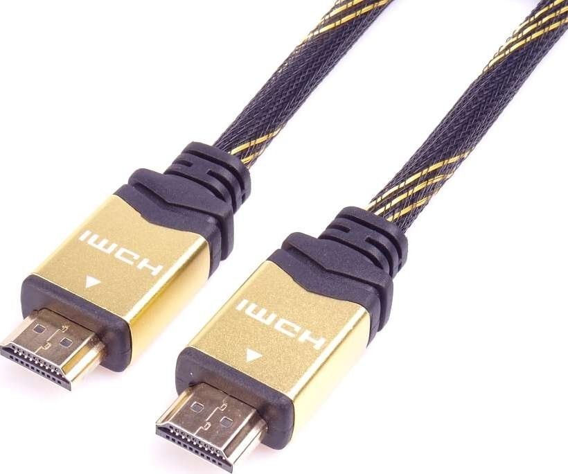Kabel PremiumCord HDMI - HDMI 2m złoty (kphdm2q2)