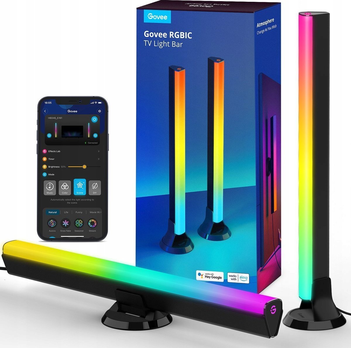 Govee Govee SMART LED RGBIC Panel 38cm pro TV 43-75" - 2ks