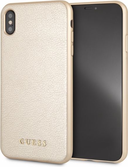 Guess GUHCI65IGLGO iPhone Xs Max gold złoty hard case Iridescent