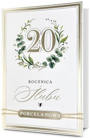 Karnet Rocznica ślubu 20