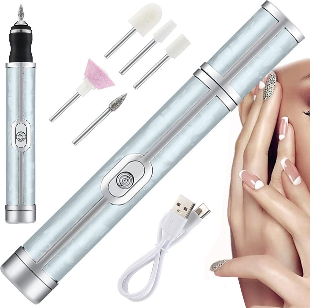 Verk Frezarka do paznokci manicure pedicure frezy zestaw frezów usb akumulator Frezarka do paznokci manicure pedicure frezy zestaw frezów usb akumulat