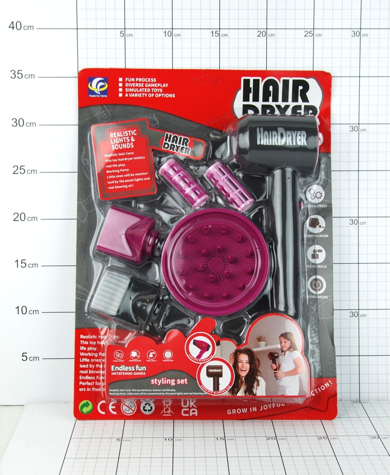 Dromader ZESTAW FRYZJERSKI NA BATERIE - BLISTER 1 SZT.