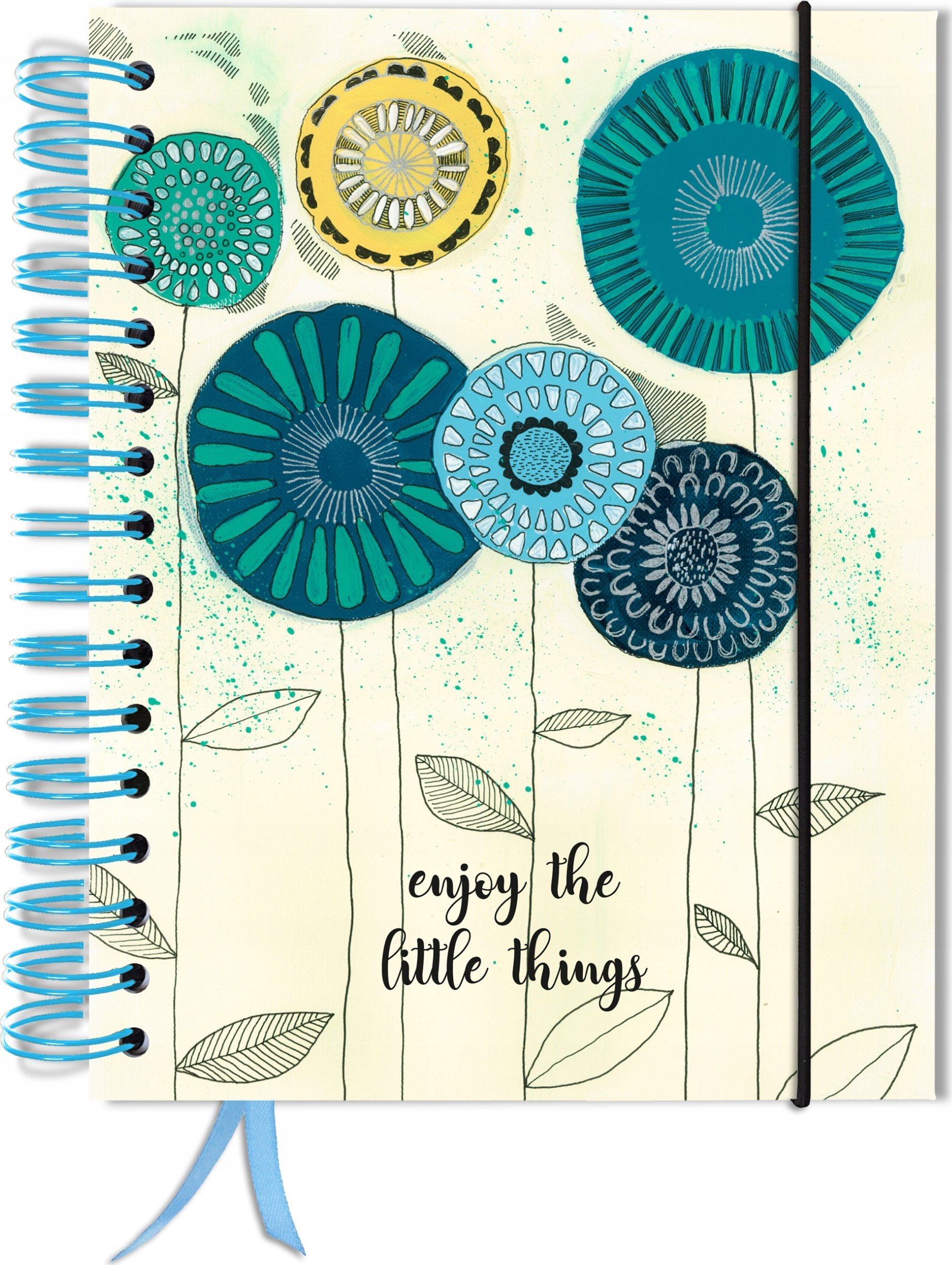 TadaPlanner Bujo bullet 180 stron notatnik A5+ kropki pamiętnik gumka