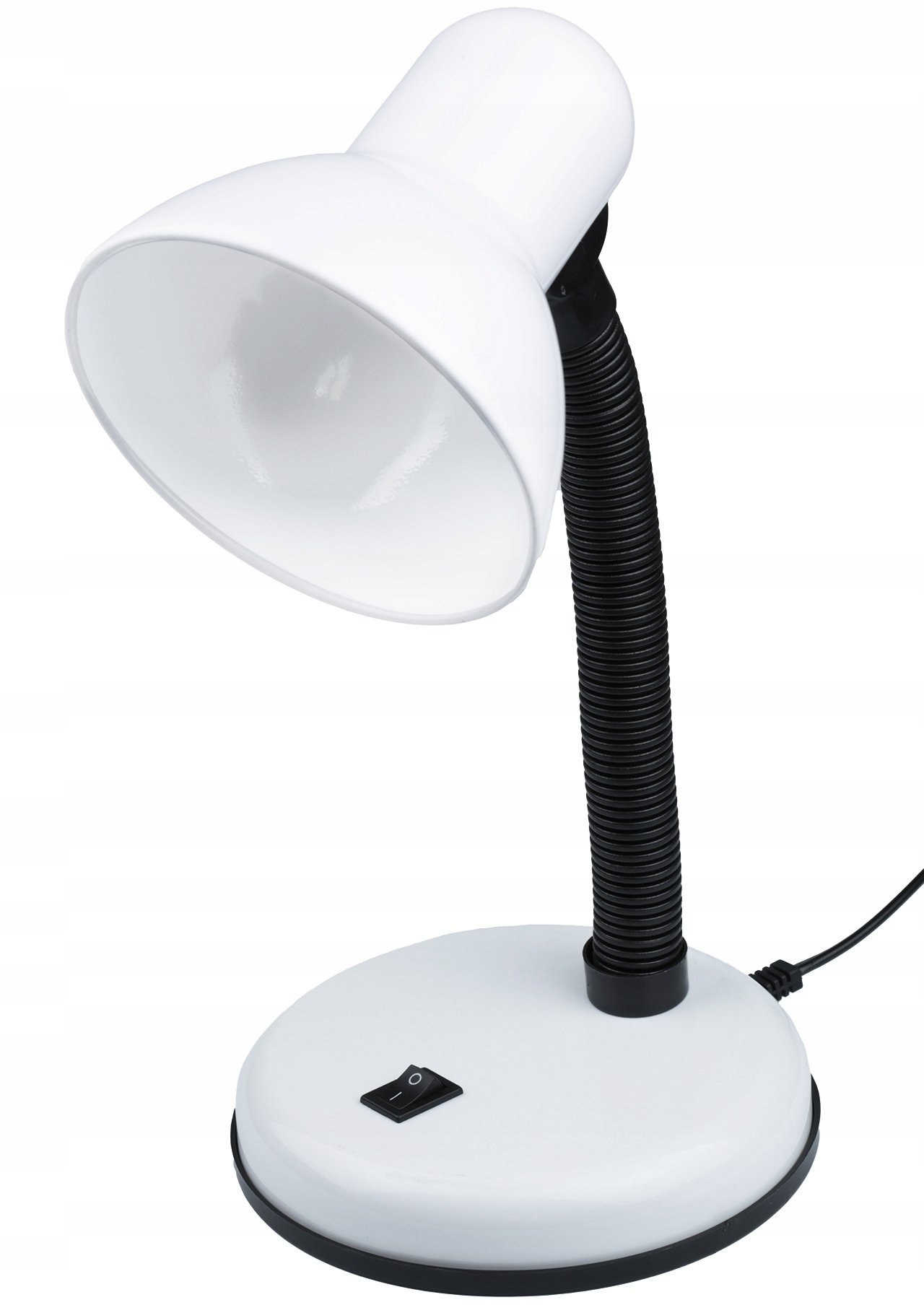 Lampka biurkowa Interlook Lampka biurkowa Biurkowe do nauki biały moc do 40 W