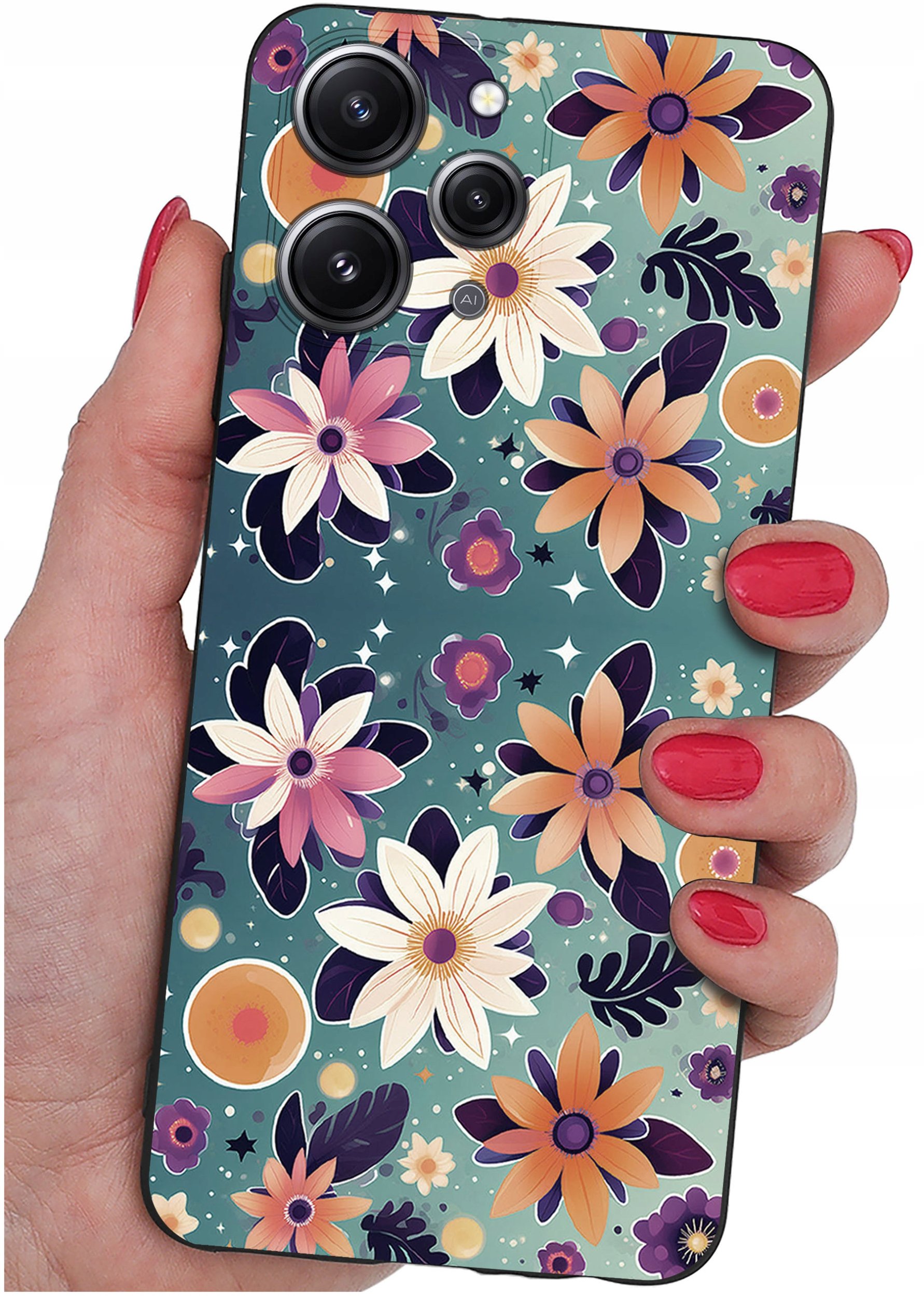 Etui do Xiaomi Redmi 12 4G WZORY |SILIKONOWE MATT CASE + SZKŁO 9H