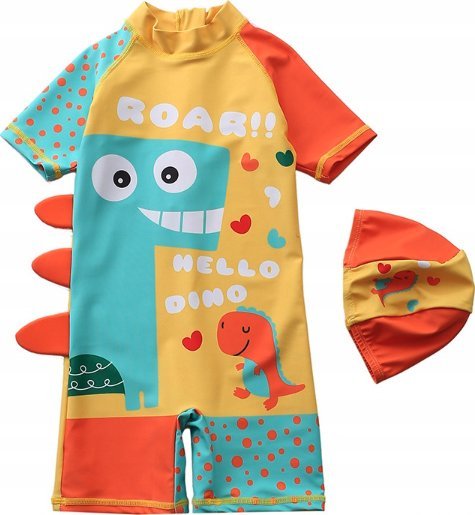 Strój kąpielowy UV UPF50+ 1-2 lat żółty