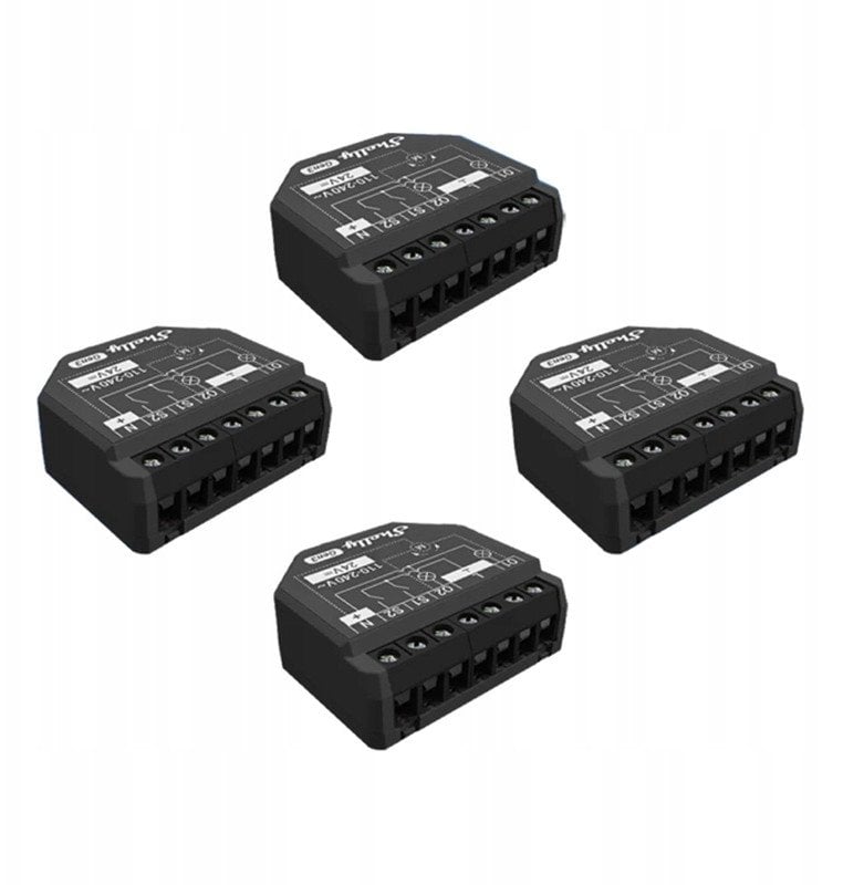 Shelly Relais "2PM Gen3 4er Pack" max 16A 2 Kanal WLAN BT