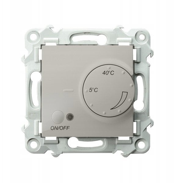 SZAFIR Regulator temperatury z czujnikiem podpodłogowym kaszmirowy beż RTP-1Z/m/83