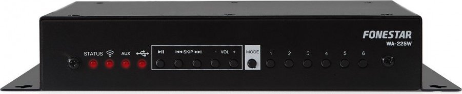 Fonestar Fonestar WA-225W - Kompaktowy, instalacyjny wzmacniacz stereo Hi-Fi klasy D, 2 x 20W RMS @ 4 , WiFi, odtwarzacz USB, radio internetowe