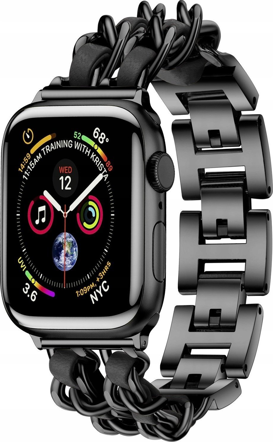 Bransoleta Stalowa pasek do Apple Watch 42 44 45mm