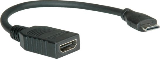 Kabel Roline HDMI Mini - HDMI 0.15m czarny (11.04.5586)