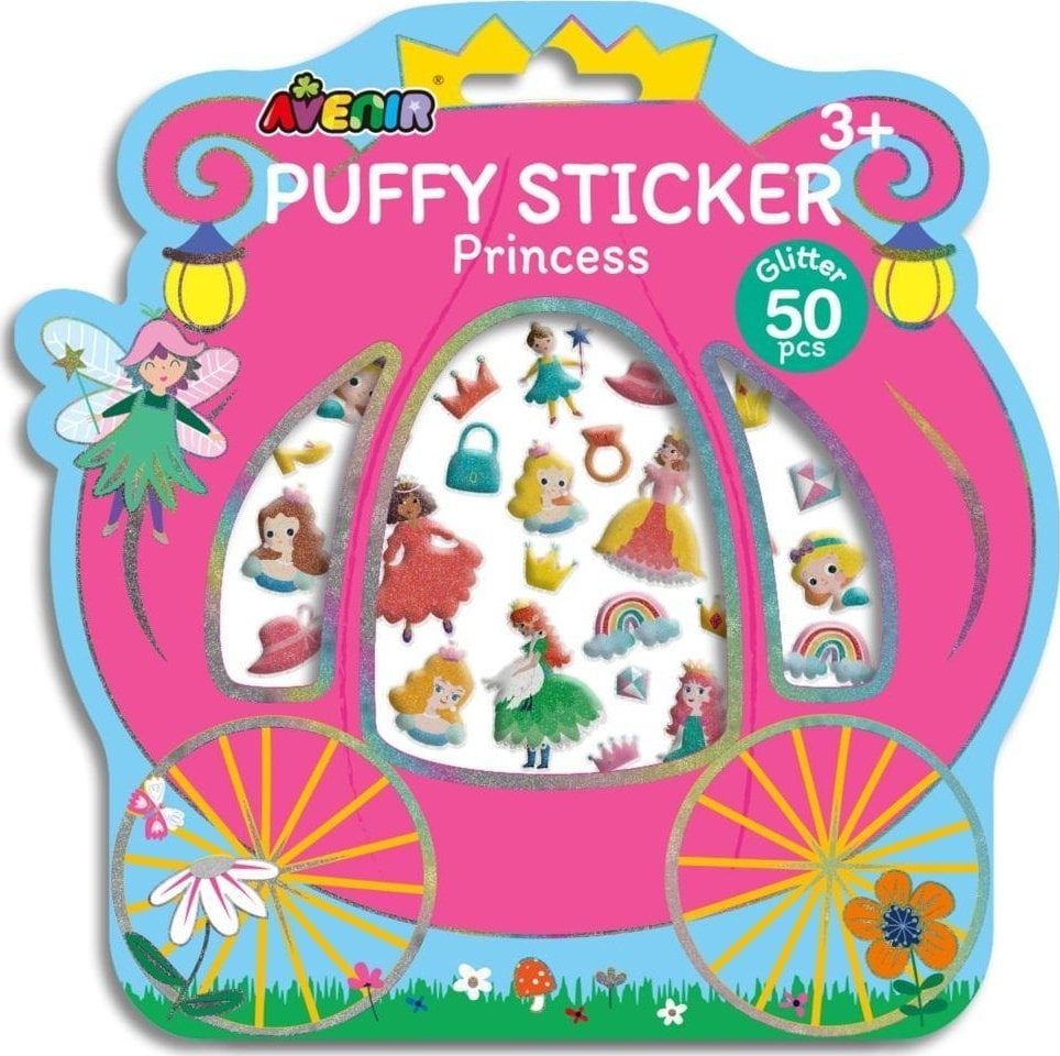 Naklejki puchate 3D - Księżniczki