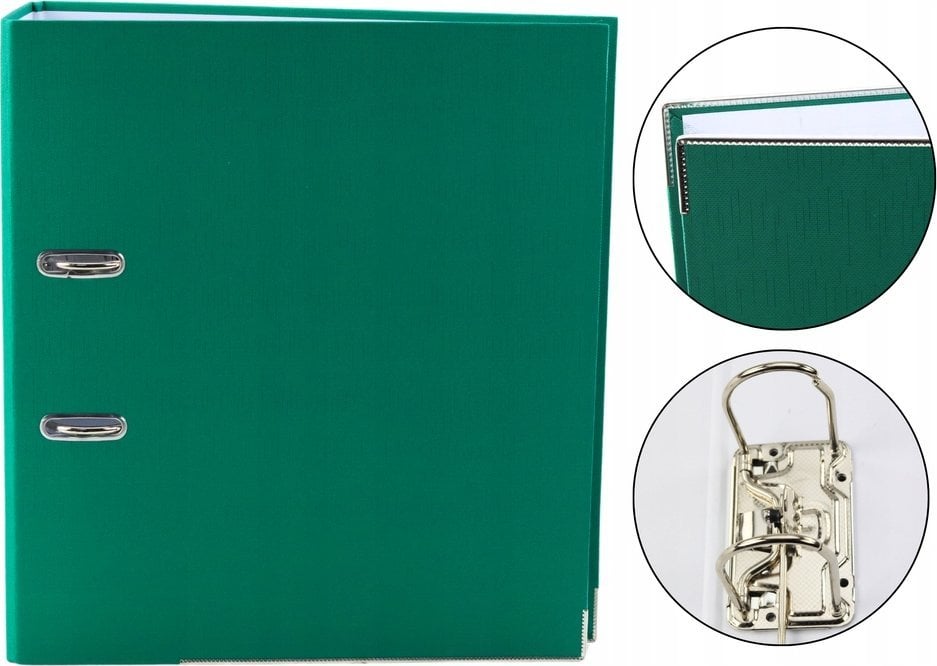 Segregator LeanToys Segregator Na Dokumenty A4/75mm Zielony