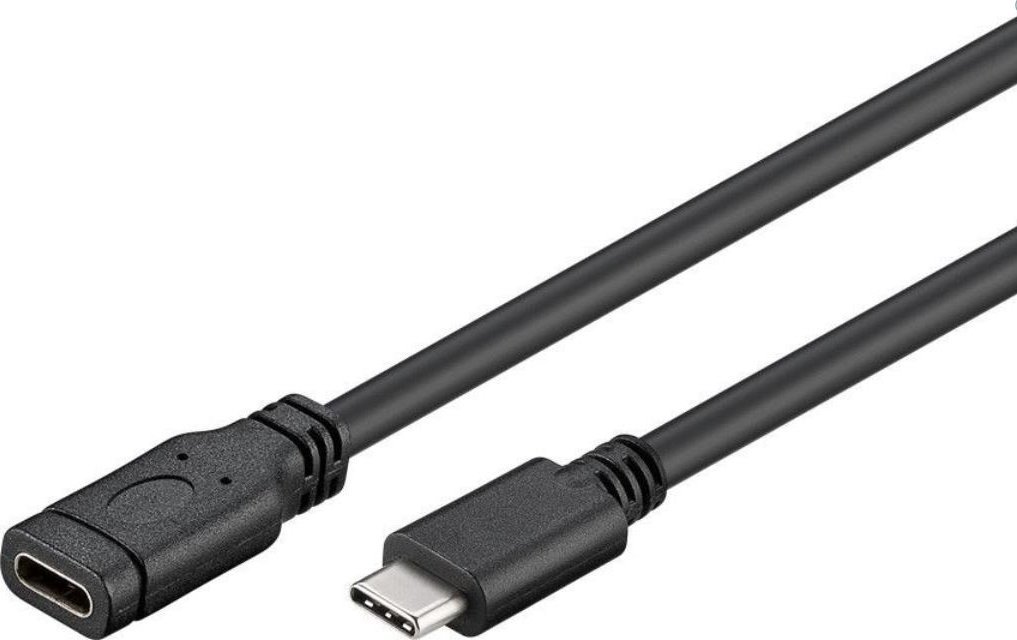 Kabel USB PremiumCord USB-C - USB-C 1 m Czarny (ku31mfa1)