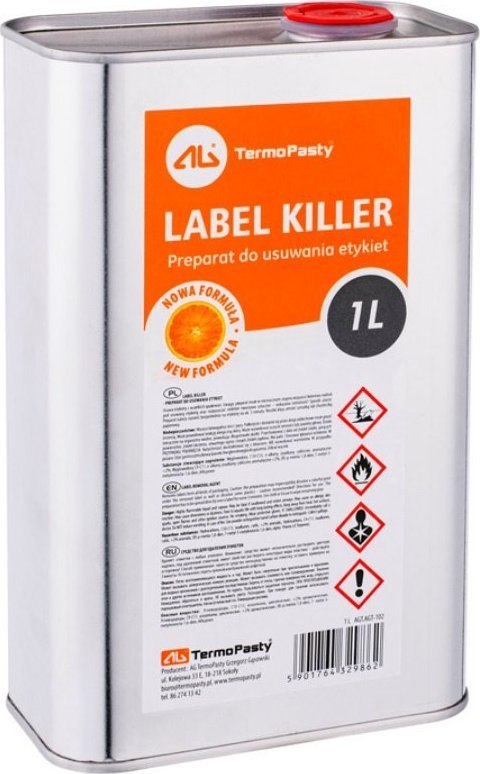 AG TermoPasty PREPARAT DO USUWANIA ETYKIET NAKLEJEK W PŁYNIE 1L