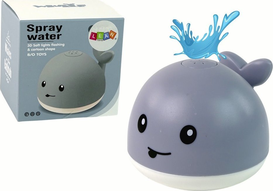 LeanToys Wieloryb Tryskający Wodą Zabawka do Kąpieli