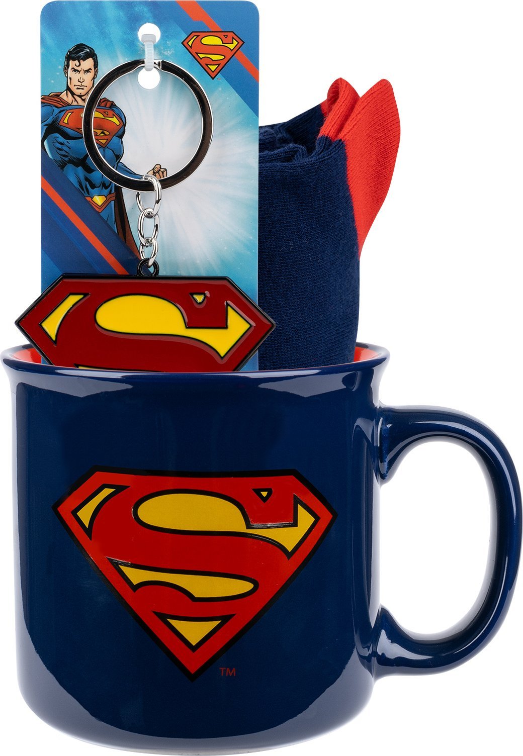 Soxo Zestaw kubek skarpetki i brelok Superman 4045