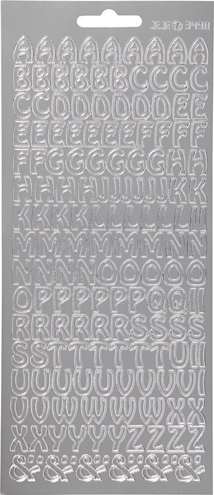 Focus Focus Stickers Silver Letters Design 2