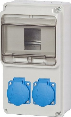 F-Elektro Rozdzielnica 6M ULISSE MINI 2x230V IP54