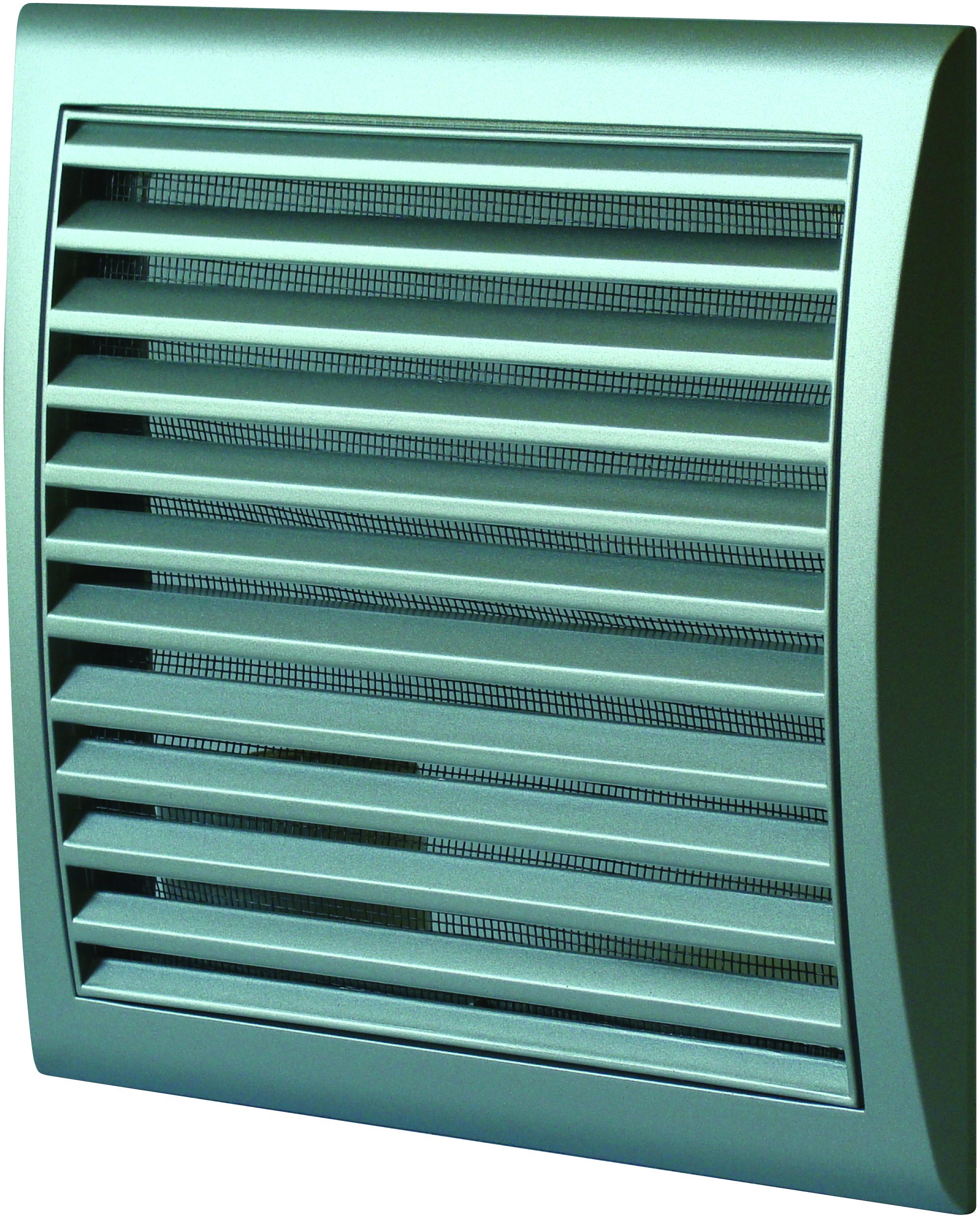 Kratka wentylacyjna z siatką 154x150mm satyna MW103SAT