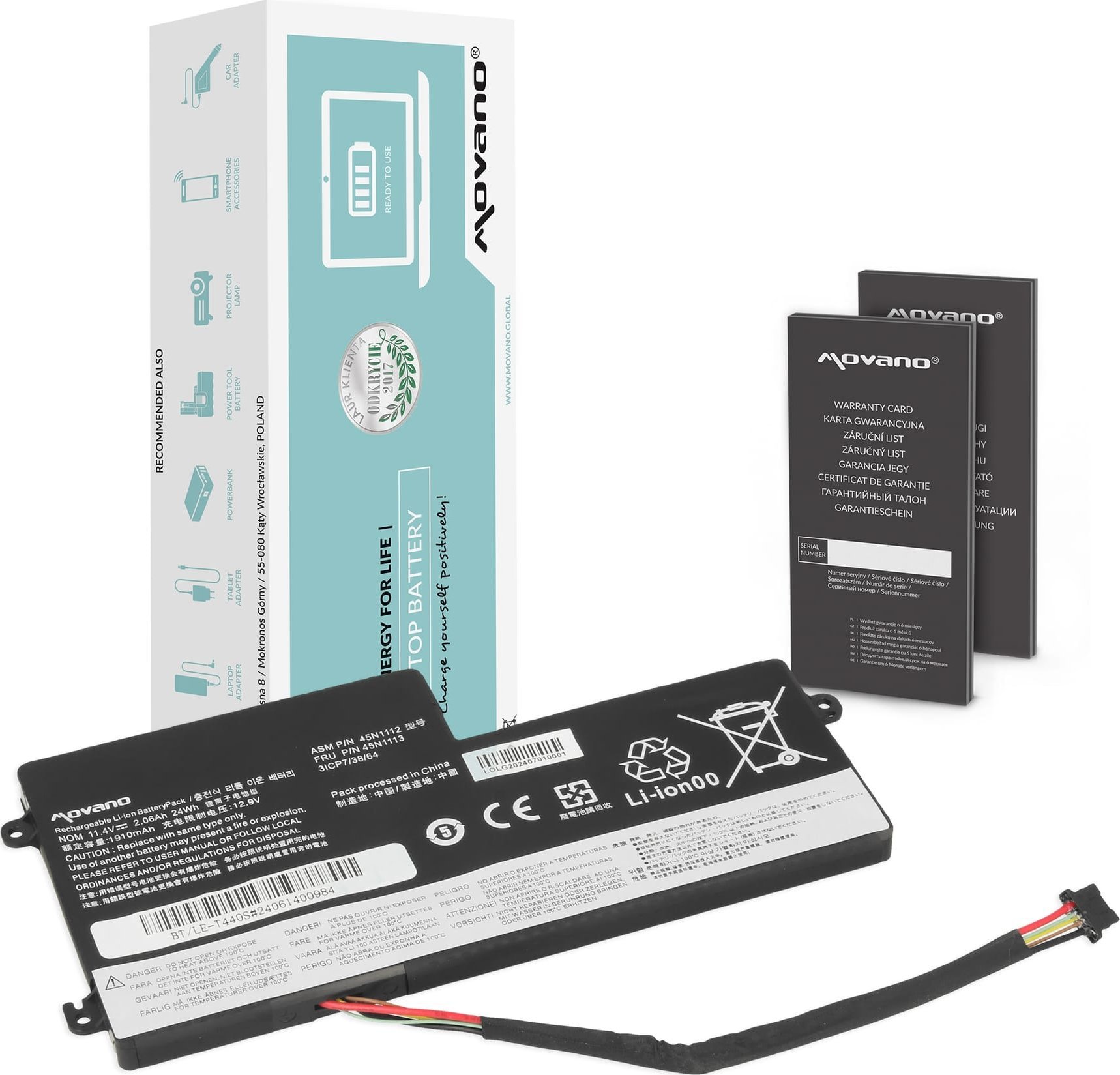 Bateria Movano Bateria Movano do Lenovo ThinkPad T440s