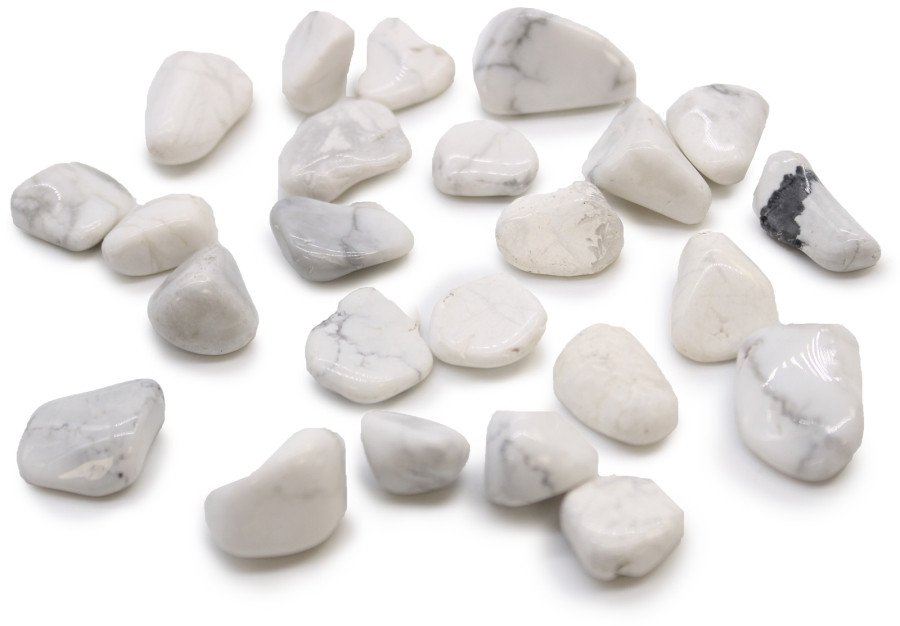 Kamień Afrykański Mały - Biały Howlit | 24 sztuki