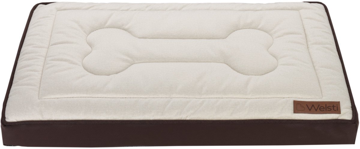 Legowisko ortopedyczne materac dla psa Welsti beżowy kość XXL 150x100 antypoślizgowy