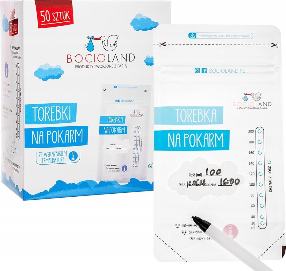 Bocioland Woreczki na mleko 200 ml 50 szt.