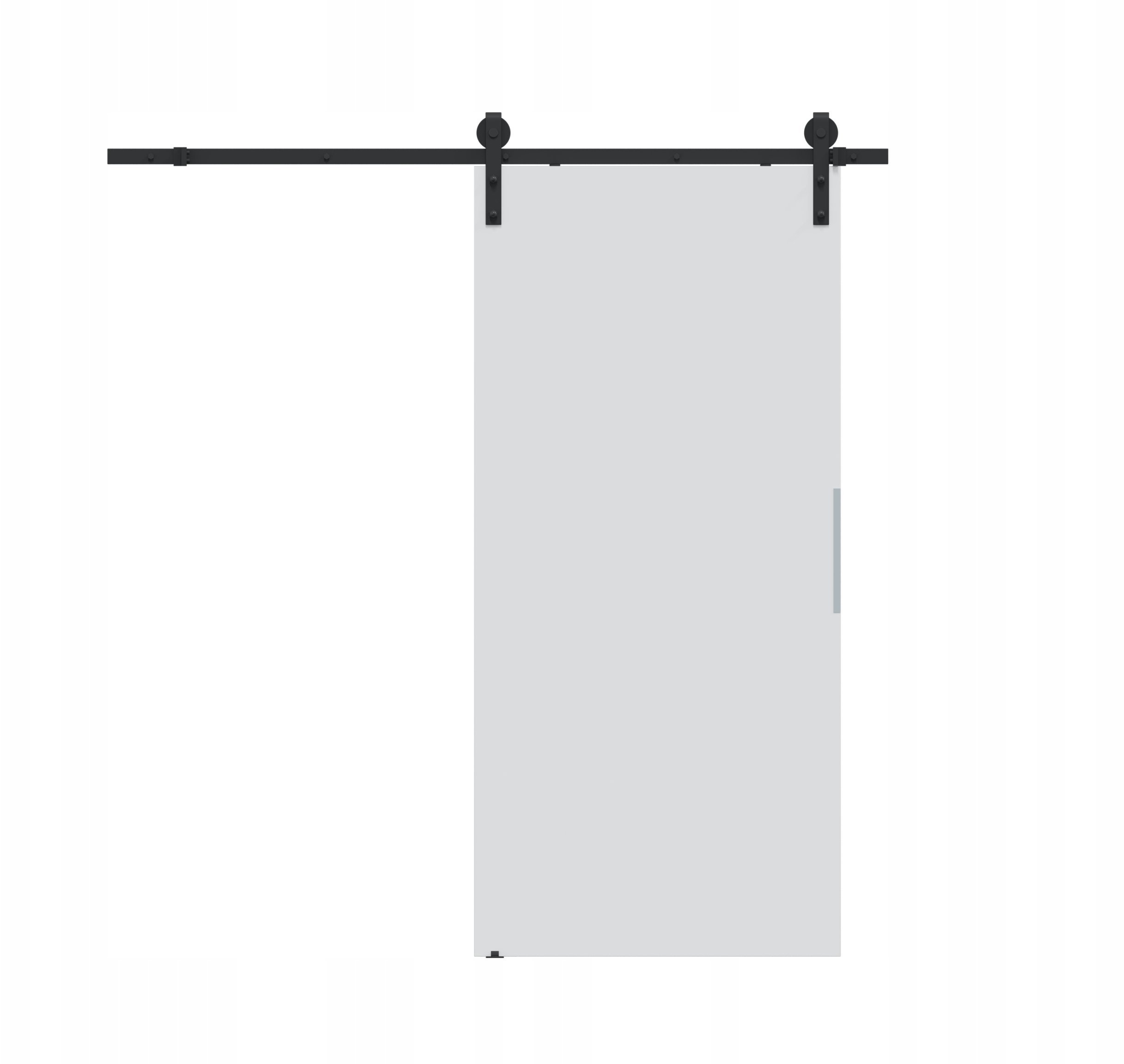Homedoors Drzwi przesuwne 90 ścienne ALFA LOFT P 01 Białe 95 + system przesuwający