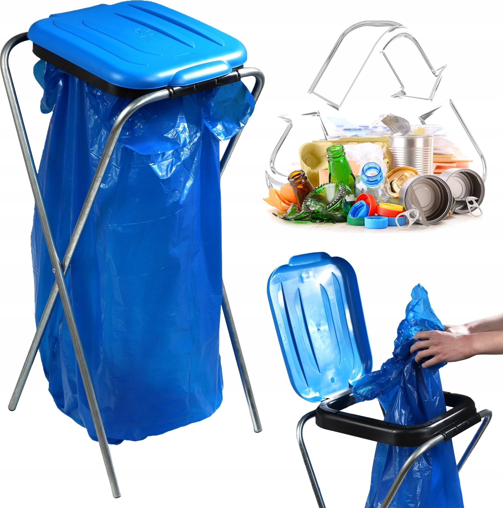 Kadax KADAX Stojak Na Worki Do Segregacji Śmieci 120L