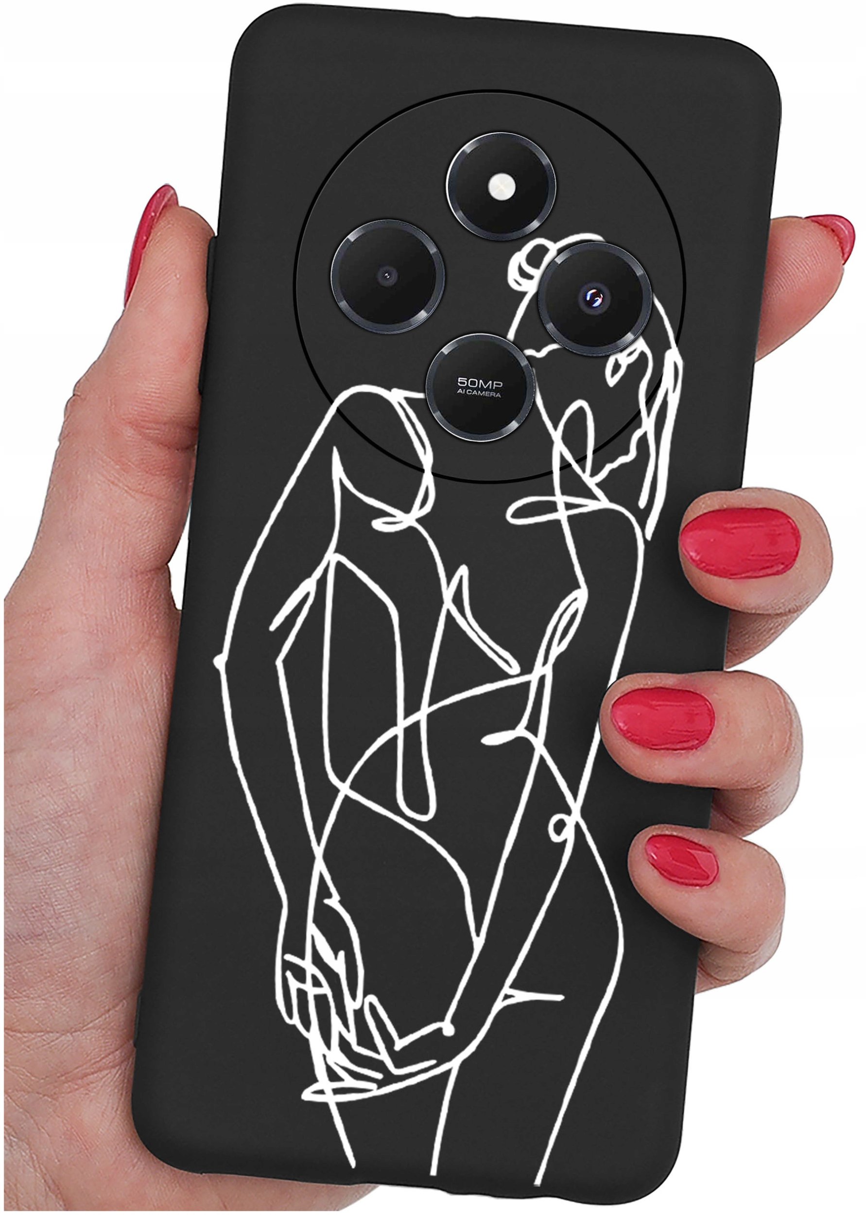 Etui do Xiaomi Redmi 14C WZORY |SILIKONOWE MATT CASE + SZKŁO 9H