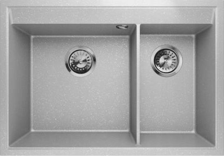Zlewozmywak Lavello ZLEWOZMYWAK GRANITOWY PODWÓJNY LAVELLO FRAME 2.5 SZARY