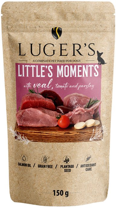 Karma mokra dla psów małych ras Luger's Little's Moments z cielęciną, pomidorem i pietruszką 150 g