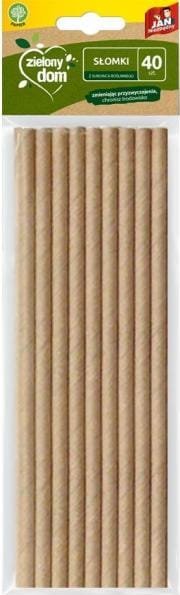 JAN NIEZBĘDNY - Zielony Dom - Słomki Z Papieru 40 Sztuk