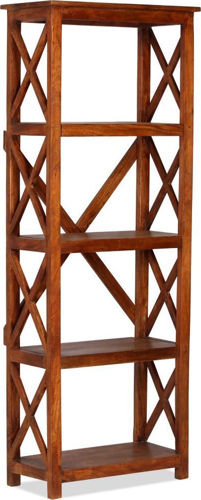 vidaXL Regał, drewno akacjowe stylizowane na sheesham, 60x30x160 cm