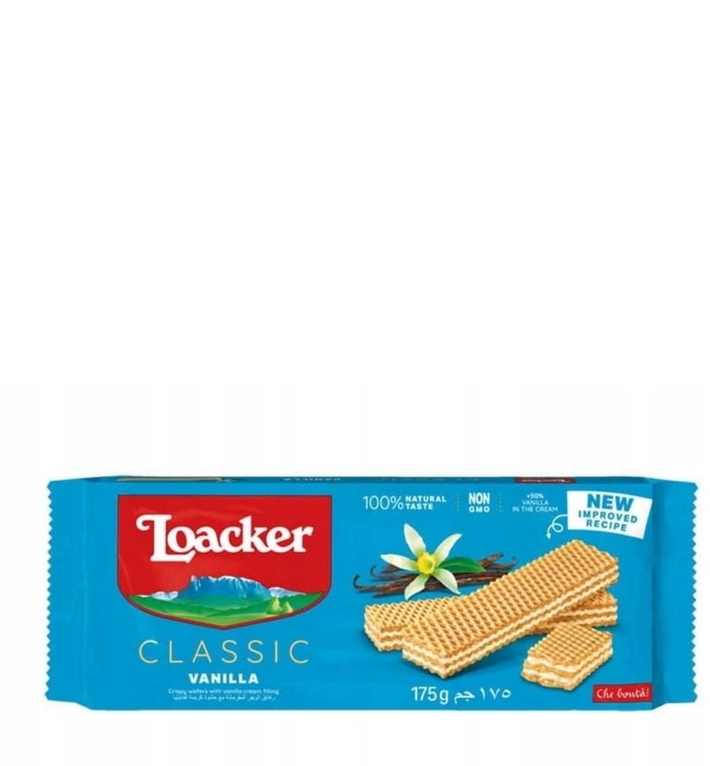 Wafelki z kremem waniliowym 175g - Loacker