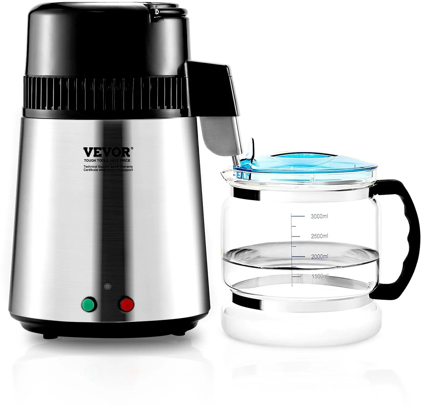 Destylator wody 4L stal nierdzewna z chłodzeniem do domu i biura