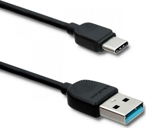 Kabel USB Qoltec USB-A - USB-C 1.2 m Czarny (50391)