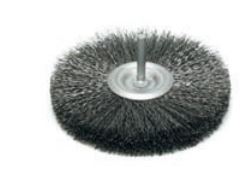 SZCZOTEX Szczotka druciana tarczowa 120m z trzpieniem 6mm