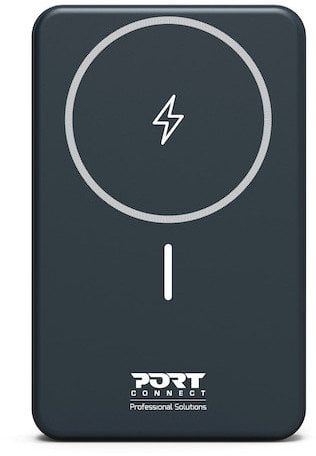 Port Designs 907005 bank mocy Litowo-polimerowy (LiPo) 10000 mAh Bezprzewodowe ładowanie Czarny