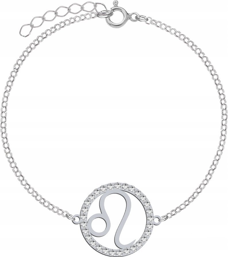 Radziszewska Jewellery Srebrna Bransoletka Znak Zodiaku LEW DEDYKACJA