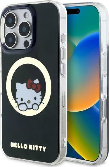 Hello Kitty Hello Kitty HKHMP16LHSWKK iPhone 16 Pro 6.3" black/black hardcase IML Sweet Kitty Magsafe